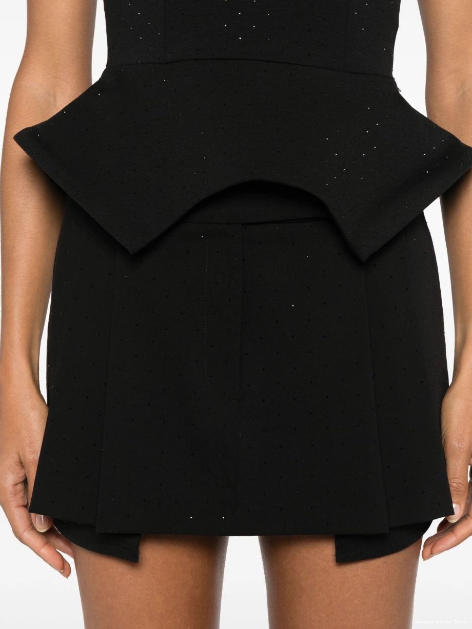 Cheap crystal-embellished mini Women Versace skirt 0422